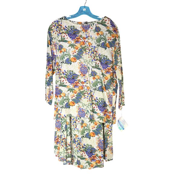 Vintage Debra Martin 2-Piece Skirt and Blouse Set – Size 16 NEW WITH TAGS - Picture 1 of 6